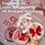 🎁 Подложки за чаши - Комплект за Пънч бродерия
