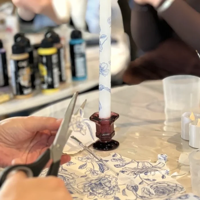 🕯️ Комплект за рисуване и декупаж на свещи - Image 5