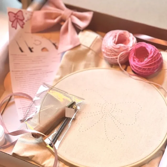 🎀 Комплект за Пънч бродерия на чанта - панделка - Image 6