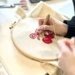 🍒 Комплект за Пънч бродерия на чанта - черешка - Image 3