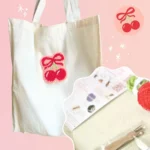 🍒 Комплект за Пънч бродерия на чанта - черешка - Image 4