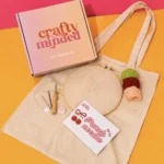 DIY Комплект за Пънч бродерия на чанта - черешка