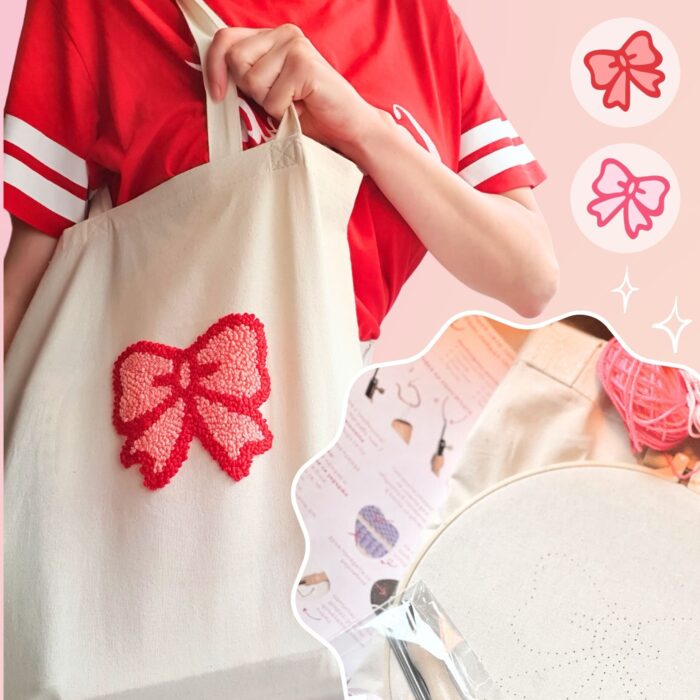 🎀 Комплект за Пънч бродерия на чанта - панделка - Image 3