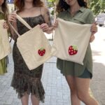 🍓 Комплект за Пънч бродерия на чанта - ягода - Image 3