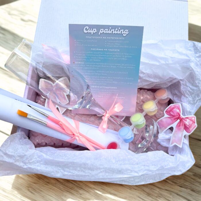 🥂 Комплект за рисуване на чаша за шампанско 🖌️ - Image 2