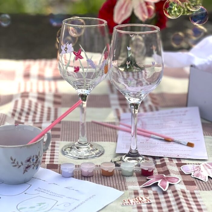 🍷Комплект за рисуване на чаша за вино 🖌️ - Image 3