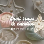 🐚 Shell trays and candles - bar Simple. beach - 16.07
