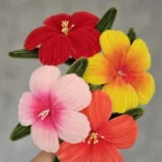 🌺 Букет хибискуси от плюшена тел - 22.08 - Image 4